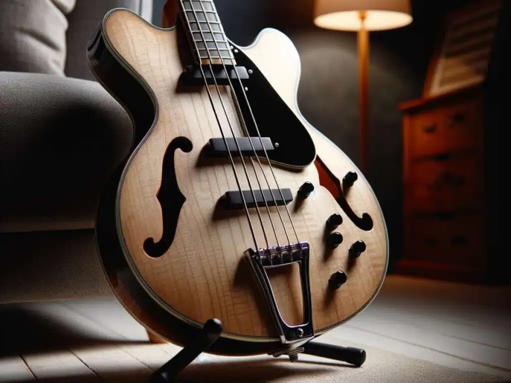 gitara basowa semi hollow