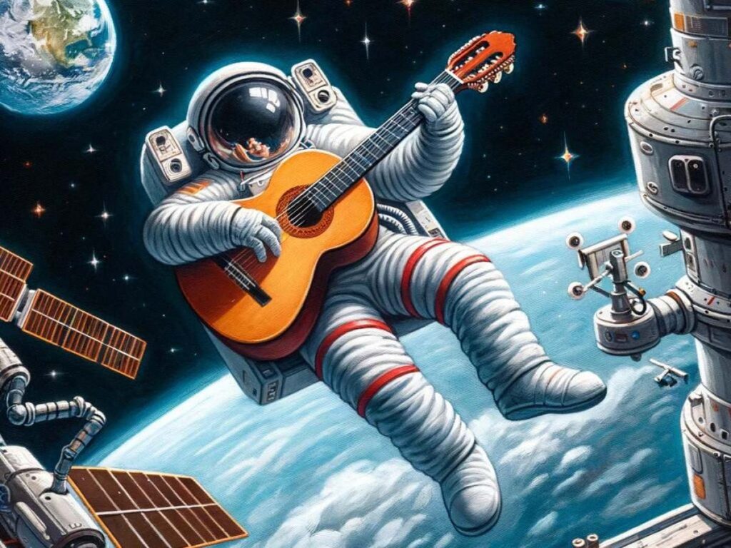 pierwsza gitara klasyczna w kosmosie