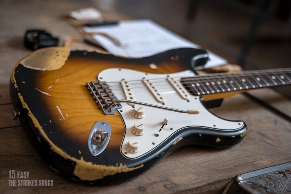 easy the strokes songs and stratocaster