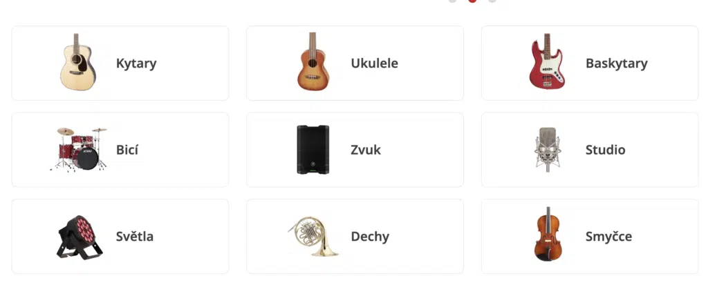 products available on kytary site