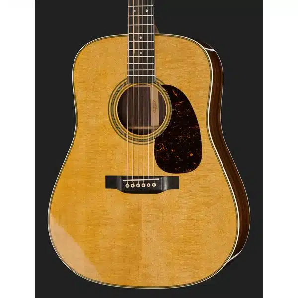 closeup of martin d-28