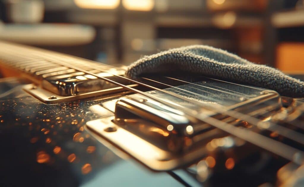 cloth and guitar pickup
