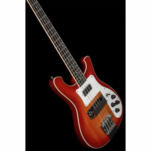 side view of bass guitar