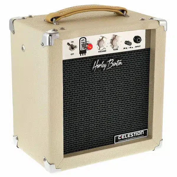 side view of harley benton tube 5 amp