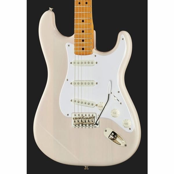 white blonde squier guitar