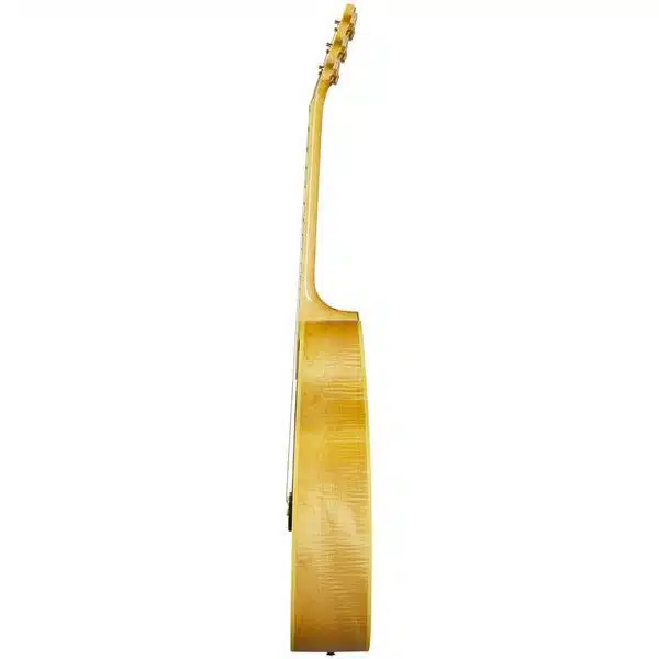 side view of guitar