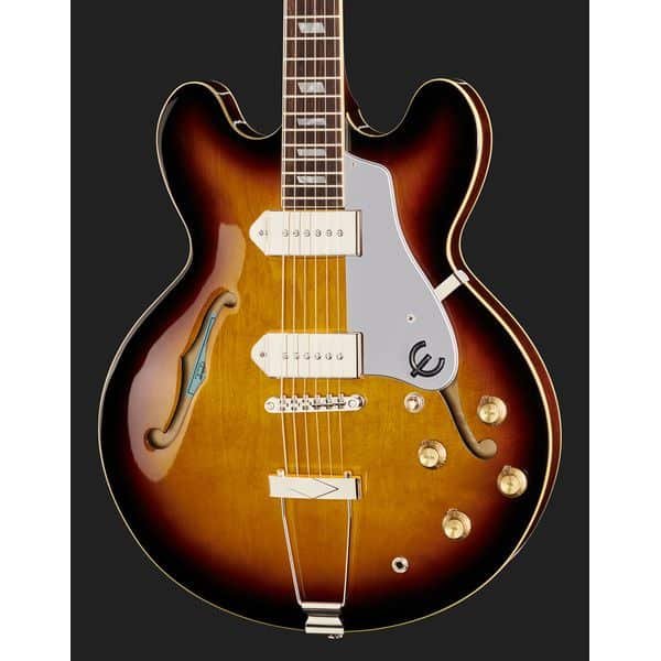 Epiphone Casino Vintage Sunburst fretboard detail