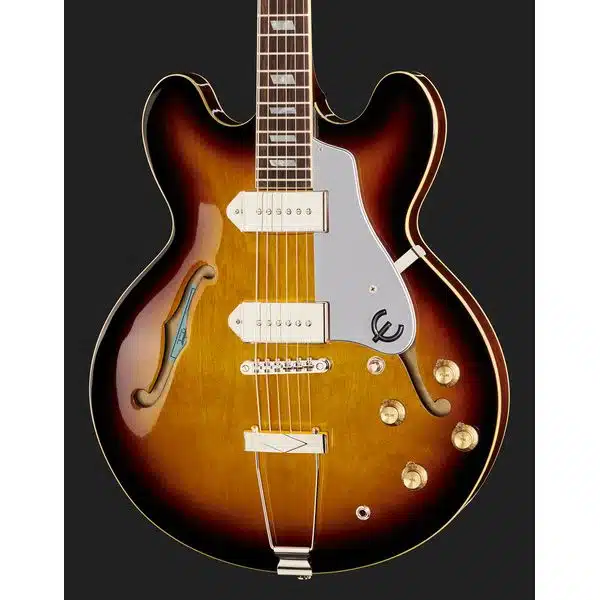 Epiphone Casino Vintage Sunburst fretboard detail