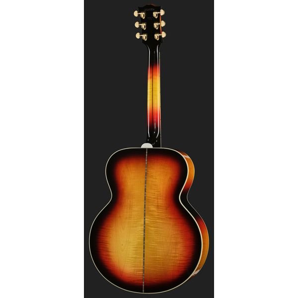 Gibson SJ-200 Standard Tri Burst flamed maple back detail