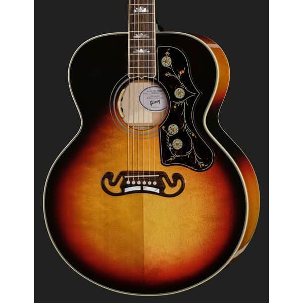 Gibson SJ-200 Standard Tri Burst neck and fretboard