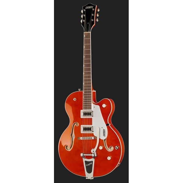 Gretsch G5420T Electromatic Orange Stain body close-up