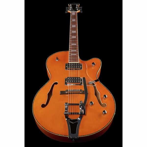 Harley Benton BigTone Vintage Orange full view angle
