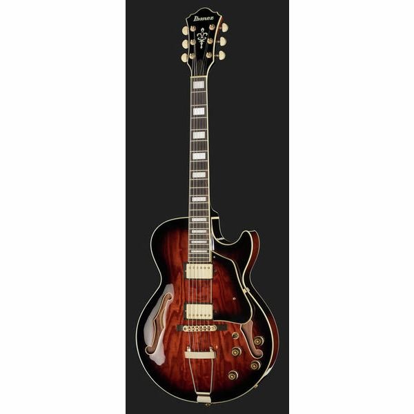 Ibanez AG95QA DBS body detail quilted ash