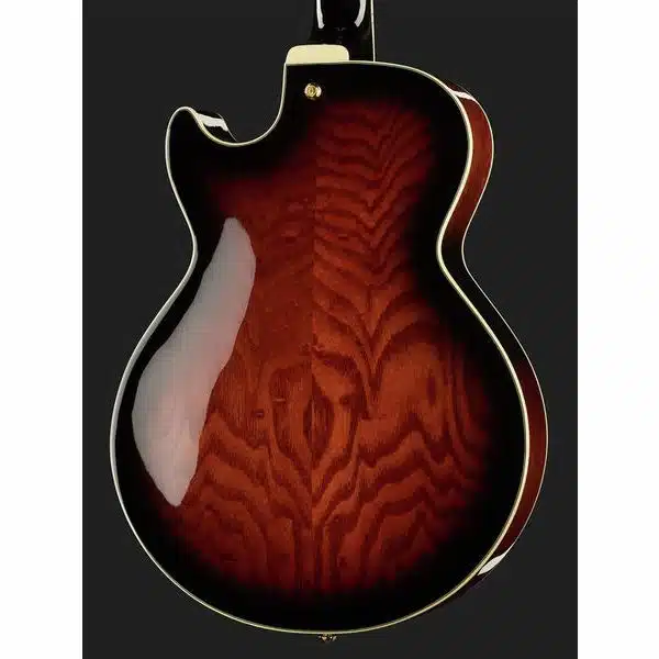 Ibanez AG95QA DBS hardware and bridge detail
